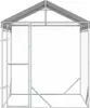 vidaXL Cuccia per cani da esterno con tetto Silver 2x2x2,5 Anteprima dell’immagine prodotto 4