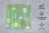 MuchoWow® Mauspad Mousepad Spatel - Löffel - Muster - Küche Produktbild-Vorschau 2