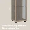 K-Möbel Glasvitrine stehend in Sonoma Eiche (176x37x33 cm) Produktbild-Vorschau 6