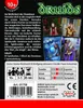 The back of a board game box for 'Druids', showing game descriptions, contents, author/artist credits, player icons, game ratings, and manufacturer information. Náhľad obrázku produktu
