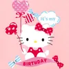 Spreadshirt Hello Kitty Geburtstag Mit Ballons Kinder Produktbild-Vorschau 2
