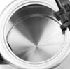 Close-up view of the interior of a stainless steel kettle. Voir les images du produit