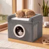 KOMFOTTEU Katzenhöhle, Katzenhaus mit Sisal-Kratzmatte & Produktbild-Vorschau 10