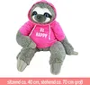 Faultier mit Pullover Plüschtier pink "Be Happy" - ca. 60 Produktbild-Vorschau 7
