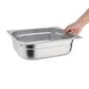 Vogue Gn-Behälter Edelstahl 10Cm Gn1/2 Produktbild-Vorschau 5