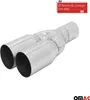 Terminale di scarico in acciaio inox Y 2x76 mm Silenziatore Anteprima dell’immagine prodotto 2