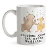 Mr. & Mrs. Panda Tasse Bär & Fuchs Disco - Weiß - Geschenk, Produktbild-Vorschau 3