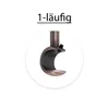 MDEKOR Wandträger 1-läufig Kupfer R Wandhalter mit Produktbild-Vorschau 9