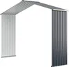 Kovová kůlna na nářadí COSTWAY prodloužená-277x255x202cm, Náhled obrázku produktu 6