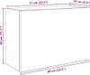 vidaXL Bad-Wandschrank Altholz-Optik 60x25x40 cm Produktbild-Vorschau 8