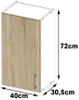AKORD Furniture Factory KS0PLIMBIA0002, 1 Tür(en), 2 Produktbild-Vorschau 3