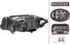 A collage of images showing a car headlight and its electrical connectors. Produktbild-Vorschau