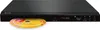 A black DVD player with a CD partially inserted. Anteprima dell’immagine prodotto