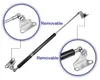 2Pcs 20 pouces 150N/15KG Noir Universel Hydraulique Support Voir les images du produit 3