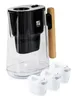 A water filter pitcher with three replacement filters shown on a white background. Náhľad obrázku produktu