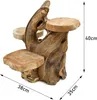 Teak Blumenständer Blumenpodest Pflanzentreppe Ständer Produktbild-Vorschau 2