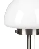 BELIANI Tischlampe Silber Metallsockel, Glasschirm, Produktbild-Vorschau 4
