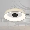 LED Deckenleuchte, Dimmbar, Lautsprecher, Textil, D 46,8cm Produktbild-Vorschau 5