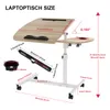 Laptoptisch Bürotisch mit Rollen Computertisch 60x40cm Produktbild-Vorschau 10