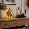 LED Deko-Tropfen 21 cm Frosty-Gold mit Timer 6h/18h Produktbild-Vorschau 10