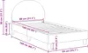 vidaXL Kinderbettgestell mit Kopfteil Creme 80 x 160 cm Produktbild-Vorschau 8