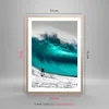 Gerahmtes Poster - Rahmen in heller Eiche - Surfen Welle Produktbild-Vorschau 5