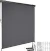 A dark gray roller blind with mounting hardware is displayed against a white background. Náhled obrázku produktu