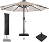 SUN MARINO | Sonnenschirm | Rund | Ø 300 cm | Taupe | LED | Produktbild-Vorschau 15