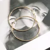 Große Ohrringe in Goldfarbe, Durchmesser 5,8 cm, aus Produktbild-Vorschau 1