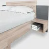 Modernes Holzbett mit 2 Nachtkommoden, Schlafzimmerset in Produktbild-Vorschau 14