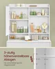 VASAGLE Coiffeuse, avec miroir, étagères réglables, largeur Voir les images du produit 7