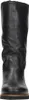 A studio shot of a black boot. Voir les images du produit