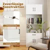 COSTWAY Küchenschrank 168cm, Buffetschrank mit 4 Türen, Produktbild-Vorschau 7