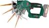 A cordless reciprocating saw with multiple blade positions shown. Produktbild-Vorschau