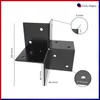 GeZu Impex Pfosten Eckverbinder 71 x 71 mm Schwarz Produktbild-Vorschau 2