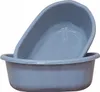Bol oval de 20,0 litros con asas, de plástico, color gris Vista previa de la imagen del producto 1