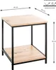 HAKU Beistelltisch Eiche hell, schwarz  - MDF, Metall, Produktbild-Vorschau 2