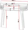 MIRJAN24 Konsolentisch Roenni Oval, Elegant Wohnzimmer, Produktbild-Vorschau 3