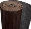 A rolled-up dark brown bamboo room divider with a gray felt backing. Anteprima dell’immagine prodotto