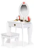 ECOTOYS W08H102B Velký dřevěný toaletní stolek pro děti se Náhled obrázku produktu 4