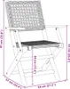vidaXL 3-tlg. Bistro-Set Grau Poly Rattan und Massivholz Produktbild-Vorschau 8