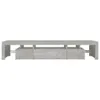 TV-Schrank mit LED-Leuchten Betongrau 215x36,5x40 cm Produktbild-Vorschau 5