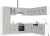 vidaXL 14-tlg. Küchenschrank-Set Kalmar Grau Sonoma Produktbild-Vorschau 2