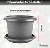 8er Set Pflanzkübel für Außen 30cm Durchmesser - Groß Produktbild-Vorschau 2