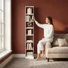 7-stöckiges Bücherregal Würfelregal, 24 x 30 x 214 cm, Weiß Produktbild-Vorschau 6