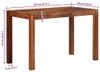 vidaXL Stół do jadalni 120x60x76 cm lite drewno akacjowe Podgląd zdjęcia produktu 7
