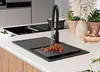 PRIMAGRAN Spülbecken Alles Schwarz 70x44cm, Granitspüle 1 Produktbild-Vorschau 7