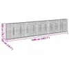vidaXL Gabione mit Deckel 1000x50x200 cm Verzinktes Eisen Produktbild-Vorschau 6