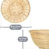 com-four® 5x Bastkorb in natürlicher Farbe zur Dekoration - Produktbild-Vorschau 6