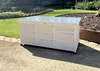 Rijoka Gartenbox aus Holz – Auflagenbox Metall Dach – 380L Produktbild-Vorschau 4